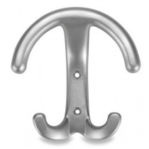 Appendiabiti a 1 posto Classic nylon Argento - Appendiabiti a 1 posto in PA6 - Polyamide, resistente al carico, all'abrasione 