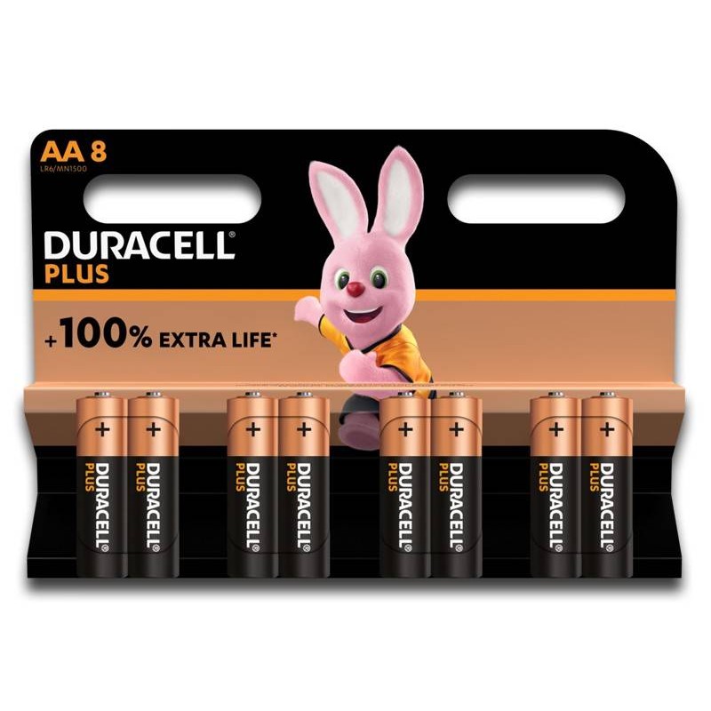 Buy 8 Batterie Stilo AA Duracell PLUS MN1500 1,5 alcaline 