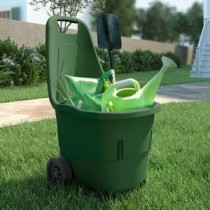 Carrello Garden in resina a 2 ruote - Carrello giardino con 2 ruote, polipropilene. Dimensione cm. 48,5x57,5xH87,5