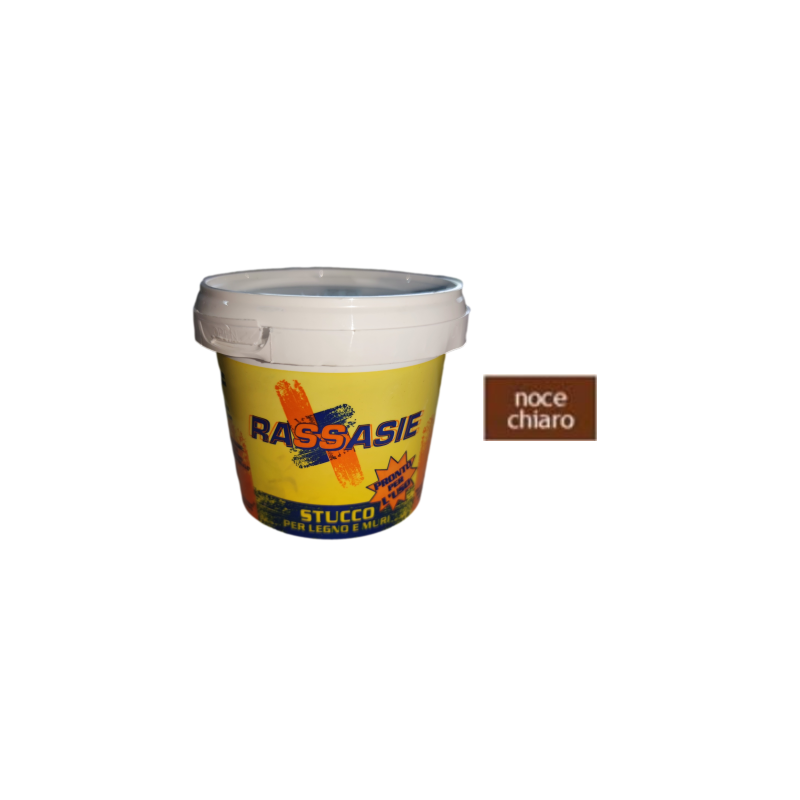 Buy Stucco pronto in pasta per legno e muro per interni 500g - Noce chiaro 