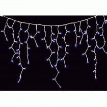 Festone luminoso luci natale a tenda da 345 led BIANCO FREDDO 10x1 metri per interno/esterno - 