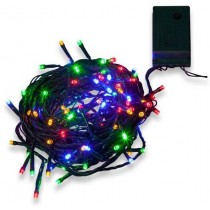 Festone luminoso luci natale 120 miniled MULTICOLOR lunghezza cavo 10 metri - Numero di LED: 120. Tensione di alimentazione: I