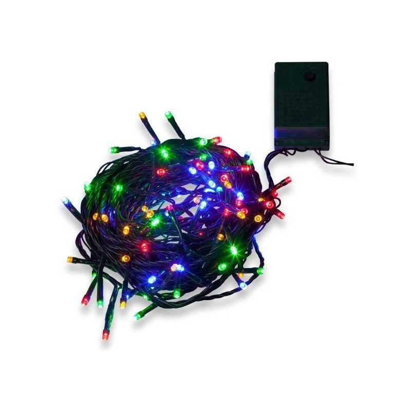 Buy Festone luminoso luci natale 120 miniled MULTICOLOR lunghezza cavo 10 metri 