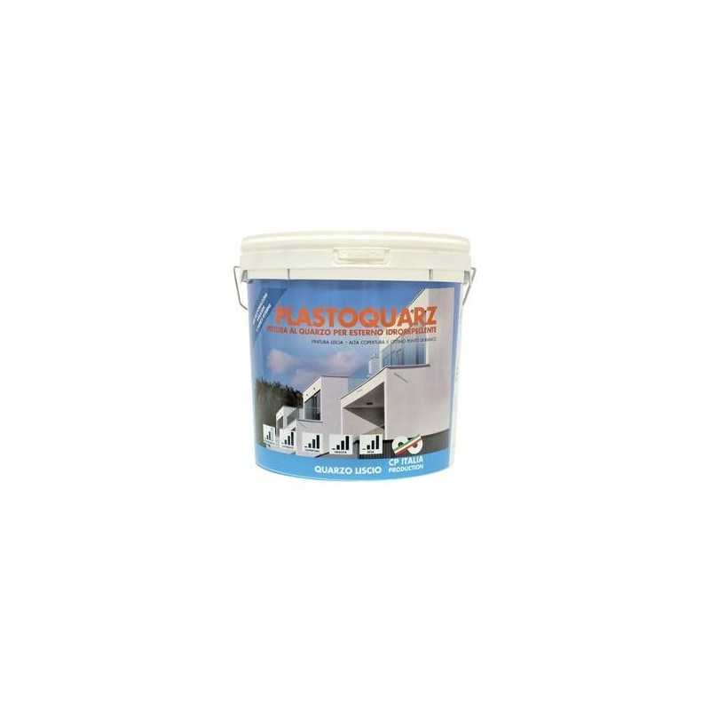 Pittura idrorepellente al quarzo per esterni Plastoquarz 5 litri - 