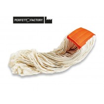 Mocio fiocco lavapavimenti per carrello pulizia MOP400 PERFETTO - LAVAPAVIMENTI INDUSTRIALE MOP400 SOLO MOCIO IN COTONE Mop in 