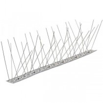 Dissuasore flessibile per volatili con base inox 100cm   - Dissuasore flessibile per volatili con base INOX 100 cm60 spilli inox