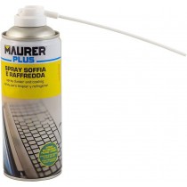 Aria compressa raffreddante spray Maurer Plus per rimuovere polvere e sporco 400ml MAURER - ✅ Spray ad aria compressa Maurer Pl