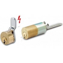 Yale 2251845 cilindro per serratura elettrica interno/esterno 52 + 20 mm Ø 25 in ottone satinato YALE  - ✅ Coppia cilindri inter