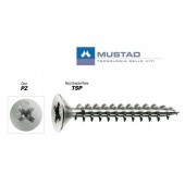 Viti panel-vit zincate TSP - 2,5x10 - per legno e truciolare MUSTAD  - ✅ Vite universale lubrificata adatta per l’avvitamento se