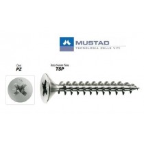 Viti panel-vit zincate TSP - 3,5x40 - per legno e truciolare MUSTAD - ✅ Vite universale lubrificata adatta per l’avvitamento se