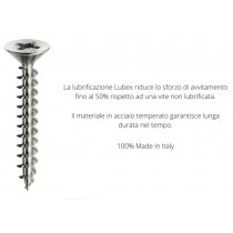 Viti panel-vit zincate TSP - 6x100 - per legno e truciolare MUSTAD - ✅ Vite universale lubrificata adatta per l’avvitamento sen