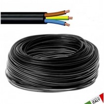 CAVO ELETTRICO NERO 3x1 - 