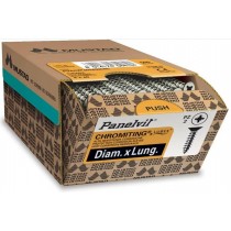 Viti panel-vit zincate TSP - 6x40 - per legno e truciolare MUSTAD - ✅ Vite universale lubrificata adatta per l’avvitamento senz