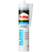 Silicone sigillante acetico antimuffa per bagni e infissi resistente alla  muffa 280ml PATTEX Silicon 5 - Bianco