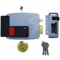Buy Cisa 11670-70-1 serratura elettrica da applicare con pulsante e cilindro interno, catenaccio a mandate manuali 