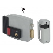 Buy Cisa 11670-70-1 serratura elettrica da applicare con pulsante e cilindro interno, catenaccio a mandate manuali 