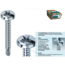 Buy Vite autoperforante ed autofilettante DRILLEX® testa cilindrica a croce - 3,5x19 - per lamiere, profilati metallici e PVC 