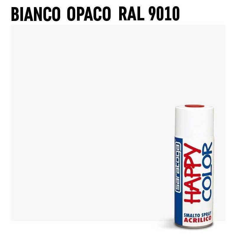 Buy Vernice spray brillante a rapida essicazione 400 ml per superfici metalliche, vetro, porcellana, legno RAL-9010 Bianco opaco