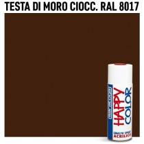 Vernice spray brillante a rapida essicazione 400 ml per superfici metalliche, vetro, porcellan RAL-8017 Testa di moro cioccolato