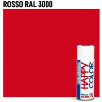 Vernice spray brillante a rapida essicazione 400 ml per superfici metalliche, vetro, porcellana, legno RAL-3000 Rosso SARATOGA  