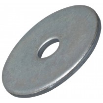 Rondella piatta in ferro zincato larga Ø 6x18mm per fissaggio viti e bulloni - Rondella piatta in ferro zincato larga. UNI 659