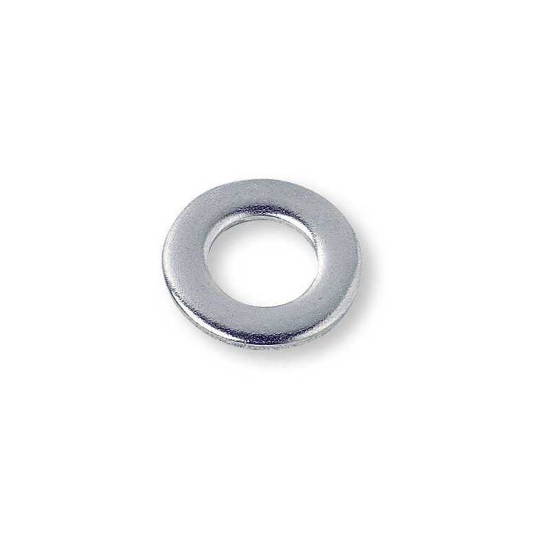 Rondella piatta in ferro zincato Ø 12x24mm per fissaggio viti e bulloni - Rondella piatta in ferro zincato normale. UNI 6593 -