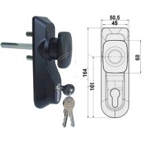 Cisa 07078.69 Comando esterno per maniglioni antipanico CISA - ✅ Pomolo mobile consente l’installazione in spazi ridotti ✅ Perf