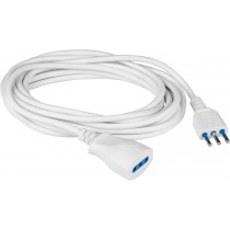 Prolunga elettrica da 8 metri, cavo 3x1, spina e presa italiana 10A FME92710 Bianca FANTON - ✅ Cavo 8 m. 3G1 H05VV-F - spina it