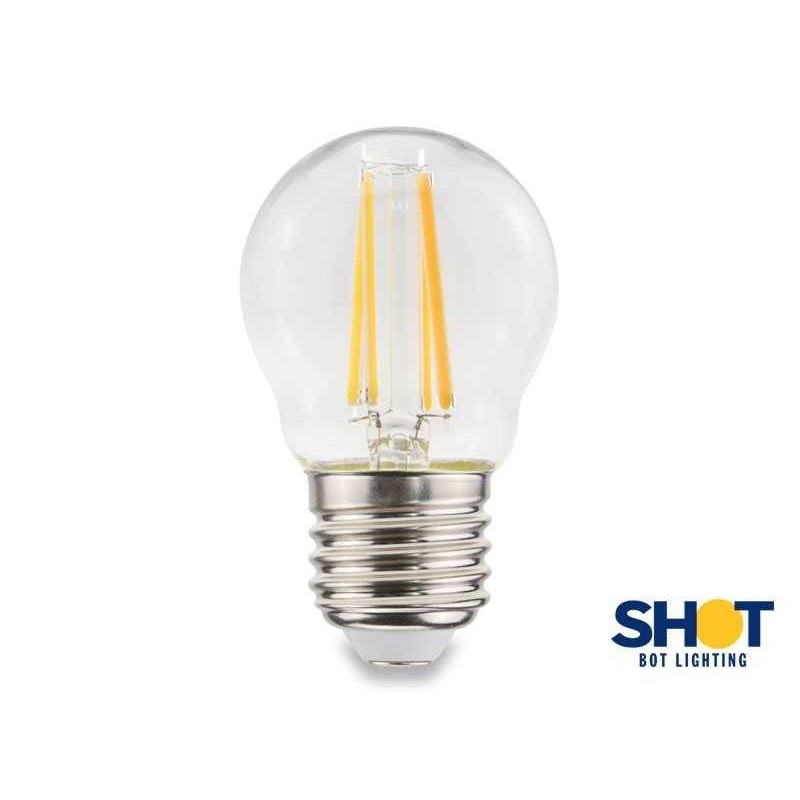 Buy Lampadina filamento Led bulbo piccolo attacco grande E27 6,5W - equivalente a 60W, 4000K luce Bianca 