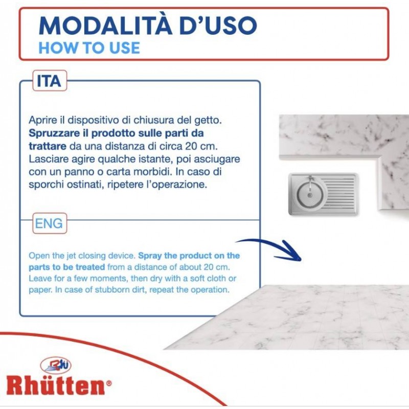 Buy Detergente pulitore marmo Rhutten 750ml 
