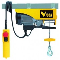 Paranco elevatore montacarichi elettrico VIGOR-125 max. kg 250 VIGOR  - Paranco elettrico 125:
motore 220 volt. 500 watt.
cavo a