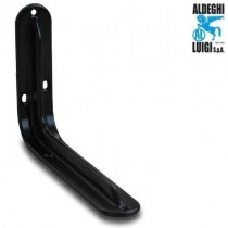 Reggimensola staffa in acciaio stampato verniciato Nero 15 cm ALDEGHI  - 