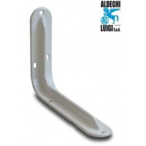 Reggimensola staffa in acciaio stampato verniciato Bianco 30 cm ALDEGHI  - 