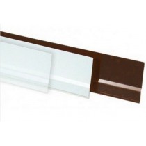 Paraspiffero parafreddo sottoporta autoadesivo con feltro 50 mm x 1 mt Bianco - 
