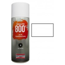 Smalto spray 400ml Alta Temperatura 300° Bianco AREXONS  - Ideale per verniciare superfici di metallo sottoposte ad alte tempera