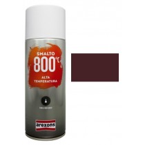 Smalto spray 400ml Alta Temperatura 800° Marrone AREXONS  - Ideale per verniciare superfici di metallo sottoposte ad alte temper