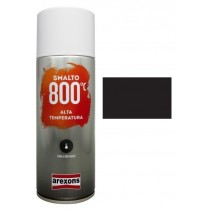 Smalto spray 400ml Alta Temperatura 800° Nero AREXONS  - Ideale per verniciare superfici di metallo sottoposte ad alte temperatu