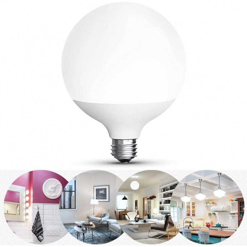 Buy Lampada Led a forma di Globo Ø 95 mm, attacco grande E27, 9,5W - equivalente a 75W, 2700K luce Calda 