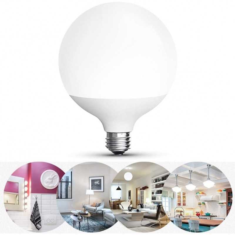 Buy Lampada Led a forma di Globo Ø 95 mm, attacco grande E27, 9,5W - equivalente a 75W, 4000K luce Bianca 