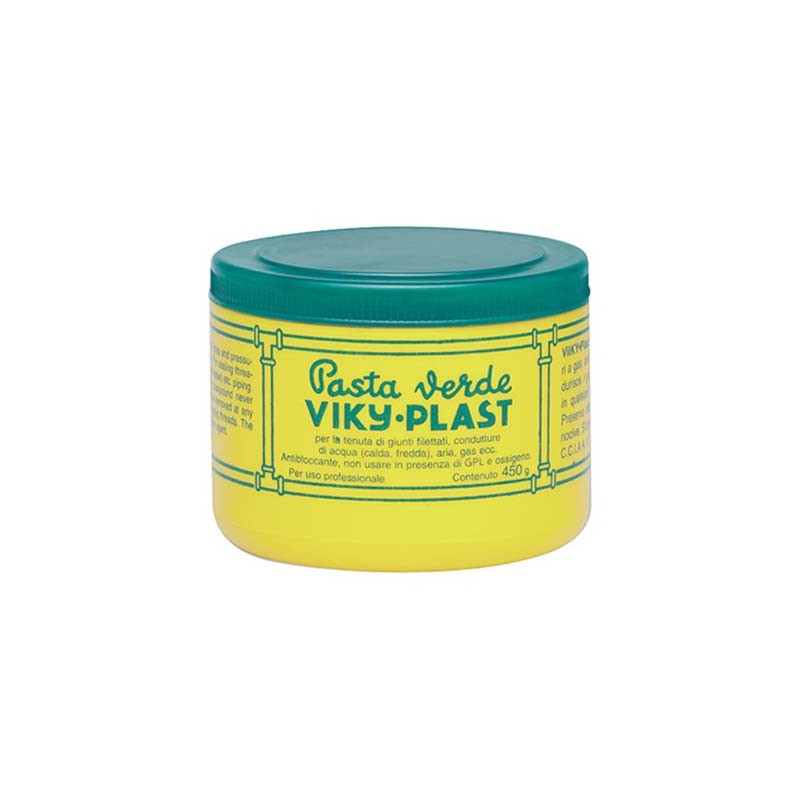 Buy Pasta verde Viky 150g per sigillare le giunzioni filettate con l'ausilio di canapa 