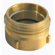 Riduzione in ottone fissa maschio UNI 810 x femmina 2" GAS ISO 228 per manichetta idrante MANFREDI RM antincendio - Riduzione f
