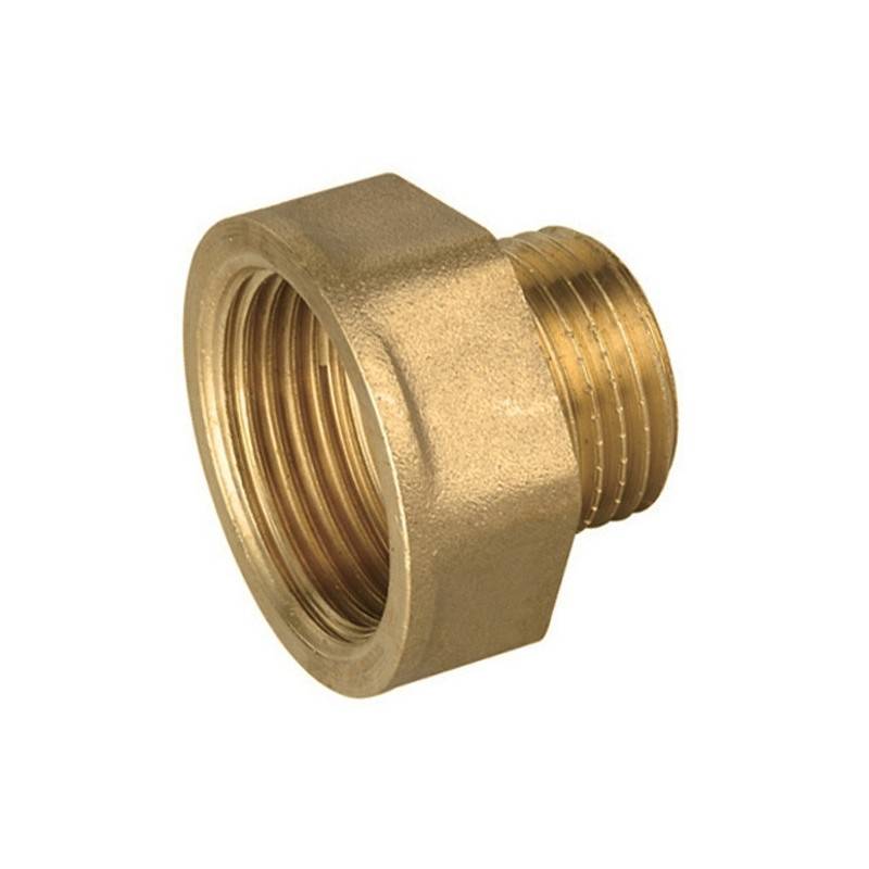 Buy Prolunga ridotta esagonale in ottone Femmina/Maschio 1/2"x3/8" per acqua, gas, aria compressa, carburante, olio 