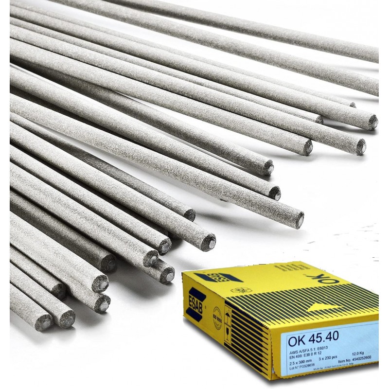 Buy Elettrodo con rivestimento rutilico per saldatura Esab OK45,40 Ø 3,25x450 mm per acciai comuni e carpenteria in genere 