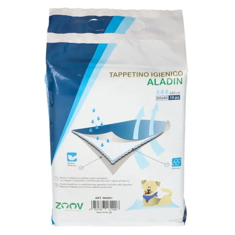 Buy Tappetino igienico Zoov Aladin 60x60 cm conf. da 10 pezzi 