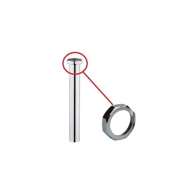 Dado da 1" in ottone cromato per canotto Ø 26 mm - 