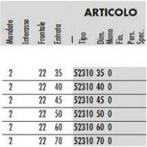 Cisa 52310-35 serratura da infilare per cilindro europeo a 2 mandate Entrata 35 mm CISA  - SERRATURA INFILARE CISA 52310Versione