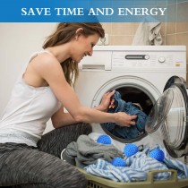 Buy Palle per bucato lavatrice e asciugatrice riutilizzabili effetto ammorbidente 2 pezzi 
