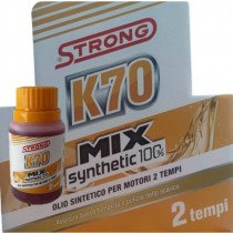 Olio per miscela Mix Syntetic 100% K70 100ml per motori 2 Tempi - Sviluppato per motori 2 tempi altamente sollecitati, il prod