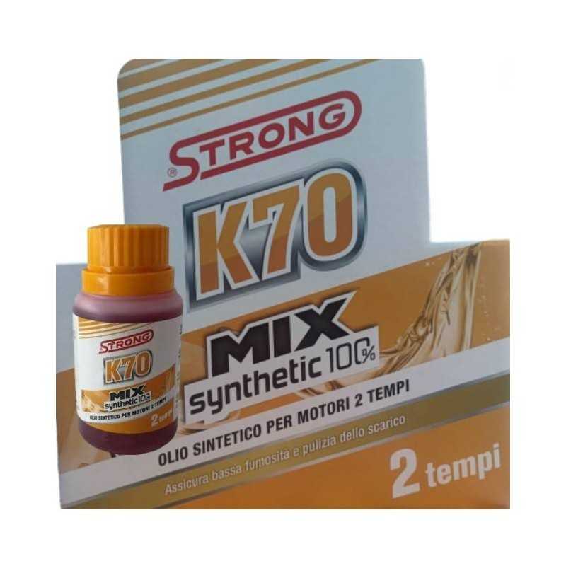 Olio per miscela Mix Syntetic 100% K70 100ml per motori 2 Tempi - Sviluppato per motori 2 tempi altamente sollecitati, il prod Olio per miscela Mix Syntetic 100% K70 100ml per motori 2 Tempi - Sviluppato per motori 2 tempi altamente sollecitati, il prod