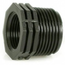 Riduzione in plastica nera attacco Maschio-Femmina 1/2"x3/8" IRRITEC  - La riduzione realizzata in polipropilene nero* con attac